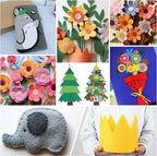 HaoFeiJH 12 Rolls 8"x20" 1.6mm Thick Soft Felt Fabric Sheets – 12 Assorted - Image 4