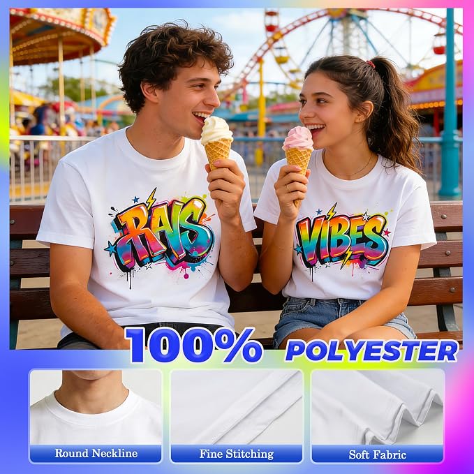 Joyclub White T Shirts Polyester Bulk Sublimation Blanks Wholesale Unisex Crew - Image 4