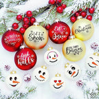 80pcs Snowman Face Stickers for Crafts Christmas Word Sticker Xmas Winter - Image 2