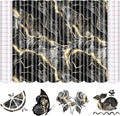 Tintnut Marble Permanent Vinyl 8 Pcs 12x10in Black Gold Adhesive Vinyl | by Tintnut