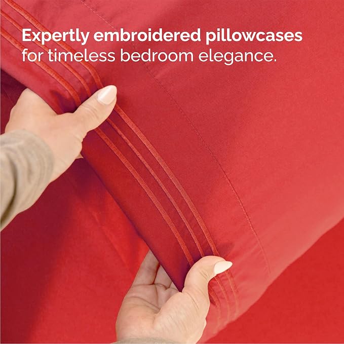 Queen Size 4 Piece Sheet Set - Image 6
