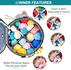 MYBAGZING Expandable Yarn Storage Organizer, Crochet Bag & Yarn Tote - Image 3