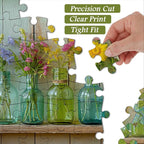 Wildflower 1000 Piece Puzzle for Adults, PICKFORU Whispering Blooms Summer - Image 5