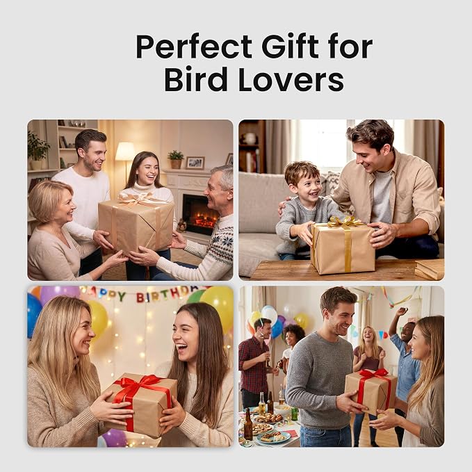 HEAPETS Bird Feeder with Camera Solar Powered, 3K HD Video, AI Bird Recognition - Image 6