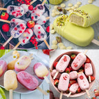 Sakolla Large Silicone Popsicle Molds Set of 3, Oval 4 Cavities Homemade Ice - Image 6
