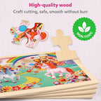 SYNARRY Large Unicorn Princess Fairy Wooden Puzzles - Image 4