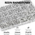 31000Pcs Silver Clear Rhinestones - Image 3
