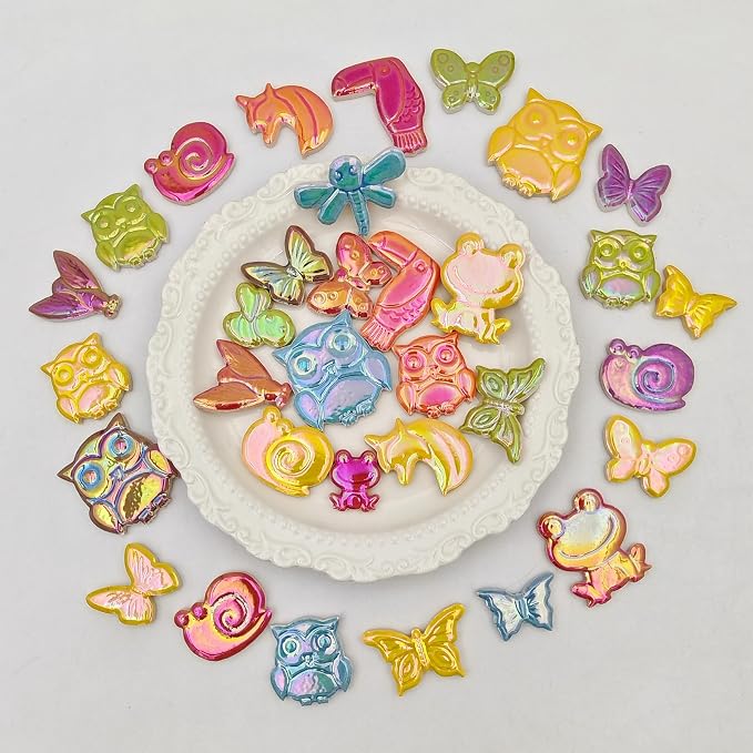 1.1lb Ceramic Mosaic Tiles, Mixed Colour Ceramic Mosaic Pieces - Image 7