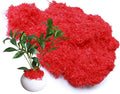 8.8oz Red Fake Moss Artificial Faux Plant Floral Moss by Forlaoers