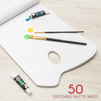 Zenacolor - Paper Palette Pad - 50 Removable and Disposable Sheets - Image 2