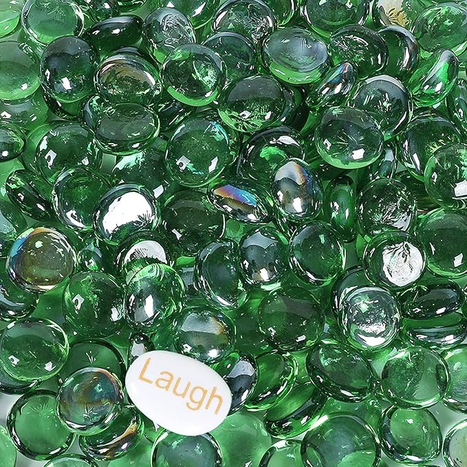 11LB Fire Glass Beads Flat Glass Marbles by Ausluru