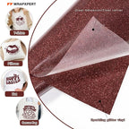 WRAPXPERT Maroon Glitter Heat Transfer Vinyl Roll, Holographic Glitter Wine Red - Image 2