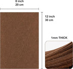 20PCS Brown Felt Fabric Sheets - Image 2