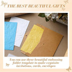 Geiserailie 1 Pcs Embossing Folders 2d/3D Embossing Machine Template Paper Card - Image 5