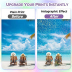 36 Sheets Holographic Laminate Sheets Clear Self Adhesive Sticker Paper | - Image 5