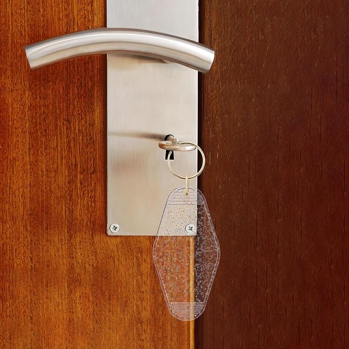 Yoption 20pcs Blank Motel Keychain Bulk - Image 7
