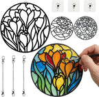 3-Pack DIY Suncatcher Blanks for Adults, Acrylic Stained Glass Window Art Decor by Unknown