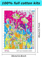 MBNTJHT Wild Flowers Stamped Cross Stitch Kits - Image 2