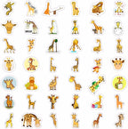 BulbaCraft Giraffe Stickers for Water Bottle, Scrapbooking, Laptop Decals — - Image 4