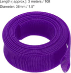 uxcell Expandable Sleeving, 2 3/8-inch 10ft Cable Sleeve - Image 3