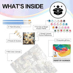 Framed Paint by Numbers Kit for Adults Beginner & Kids Ages 8-12, Love Wishing - Image 4
