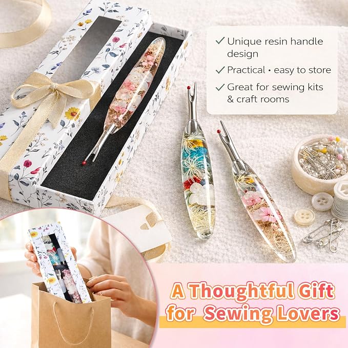 Reessy Seam Ripper Set, Small & Large Stitch Remover Tools - Image 9