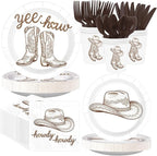 168Pcs Western Rodeo Bachelorette Party Decorations, Serves 24 | Western Themed by Greencian