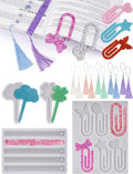 NiArt All-in-One Resin Bookmark Molds Kit 4 Silicone Molds by NiArt