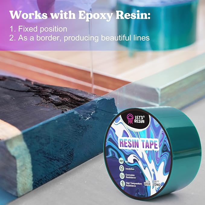 LET'S RESIN Resin Tape, 2Inch Wide x 108FT Long Epoxy Tape, Thermal Adhesive - Image 3