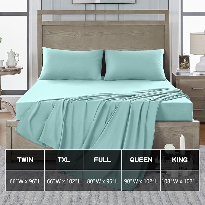 FreshCulture Queen Flat Sheets Only 2 Pack - Image 5