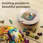 CRAFTHUB Animal Wooden Puzzles for Adults – A3 Peacock Yin Yang - Image 7