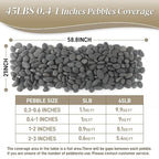 Quibbay 45 LB Mexican Beach Pebbles, 0.4-1 Inch Natural Unpolished Bulk Rocks - Image 7