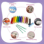 White Plasticine Oil Based Modeling Clay, Non Hardening & Reusable, Sulfur Free - Image 3