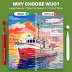 WUO 48 Colors Acrylic Paint Markers, Acrylic Paint Pens and Acrylic Markers - Image 6