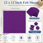 12" x 12" Felt Sheets for Crafts, 2mm Stiff Felt Fabric, Polyester Felt Squares - Image 3