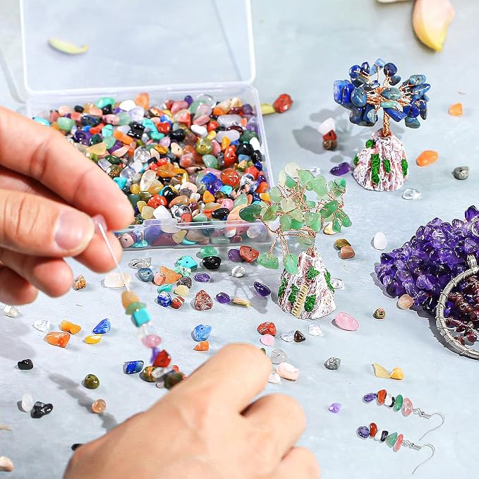 1000pcs Multicolor Natural Chips Stone Beads - Image 4