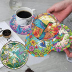 ijbnhd 8 Pcs Hummingbird Diamond Painting Coasters Kits - Image 4