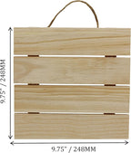 Creative Hobbies 10x10 Inch Unfinished Wood Hanging Plaque - Image 2