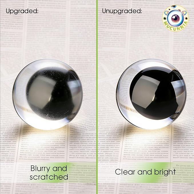 MUCUNNIA 120pcs 30mm Sparkle Moon Safety Eyes - Image 4