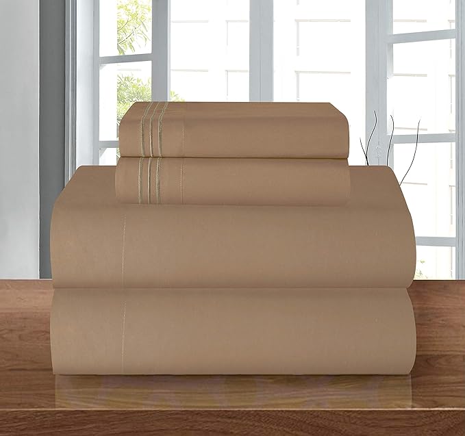 Elegant Comfort Luxury 1500 Premium Hotel Quality Microfiber 4-Piece Sheet Set by ELEGANTCOMFORT