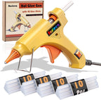 Hot Glue Gun Kit with 40 Glue Sticks, Fast Preheating Hot Melt, High Temp by Unknown