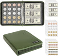 Coin Collection Book Holder for Collectors, 520 Pockets Fireproof Coins by TAEYONK