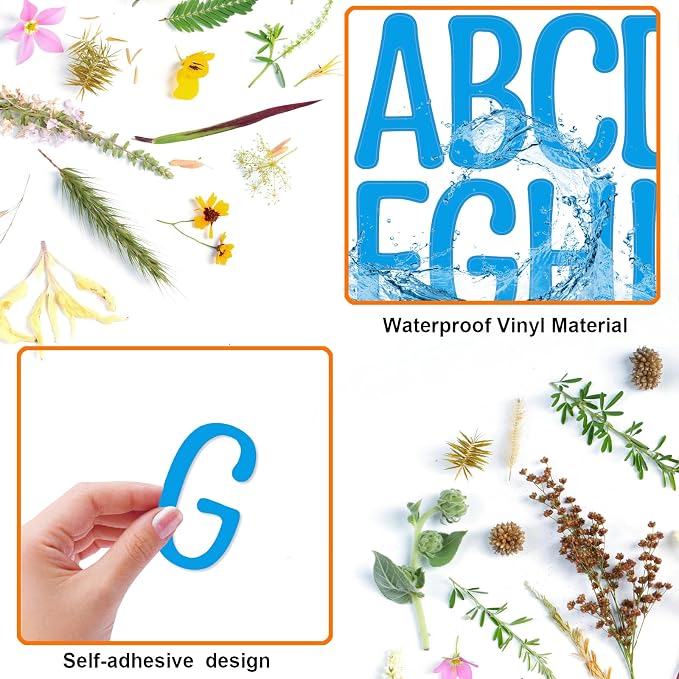 Bemeol 30 Sheets Large Letter Stickers 4 Inch Alphabet Letter Stickers Self - Image 4