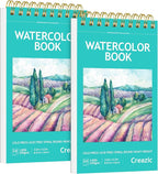 2-Pack Small Watercolor Sketchbook, 3.5" x5.5”, Spiral Bound by Unknown