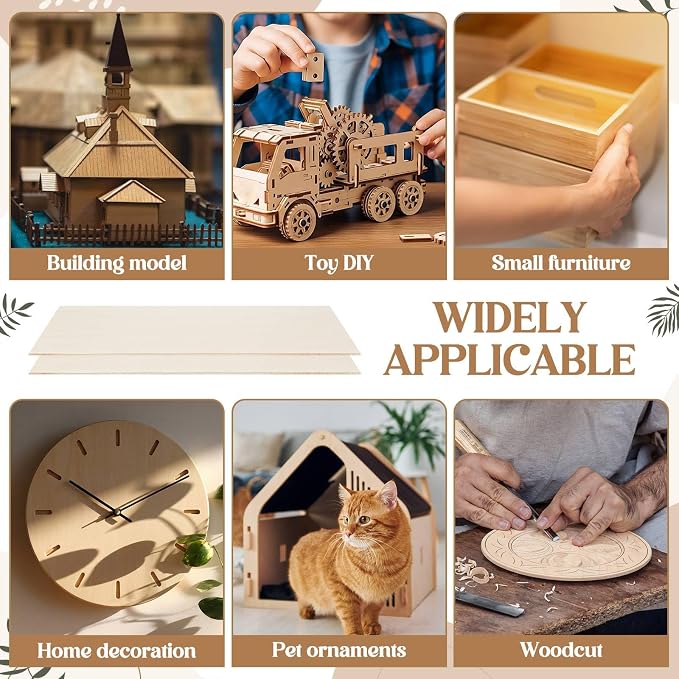 SiliFine 8x12+12x18 Inch 24 Pack Basswood Sheets - Image 5