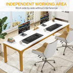 Tribesigns Modern 78.7 Inches Extra Long Computer Desk 2 Person Desk, Double - Image 5