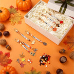 Tondiamo 2823 Pcs Thanksgiving Bead Keychain DIY Craft Making Kit Autumn Leaf - Image 5