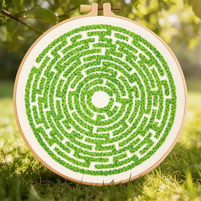 Maze Embroidery Kits for Beginners Adults Funny Hand Embroidery Art Kits - Image 2
