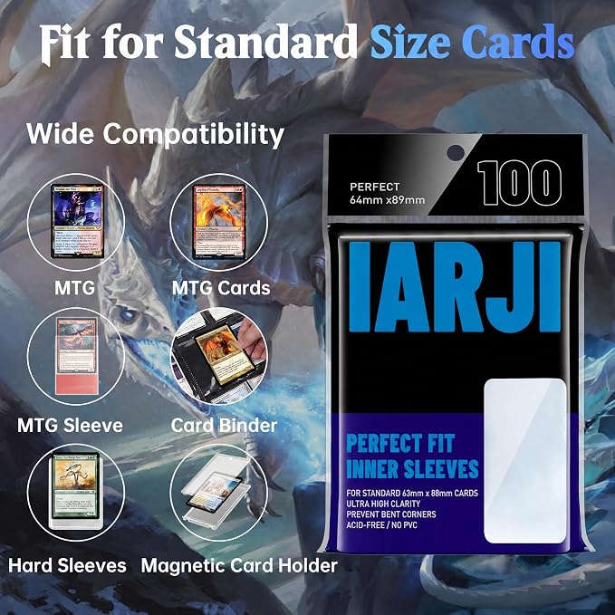 5000 Counts Perfect Fit Card Sleeves, Exact Fit Card Sleeve, Inner Sleeves - Image 3
