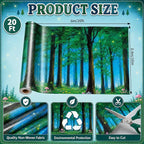 Forest Bulletin Board Roll Non-Woven Fabric Poster 16in X 20ft | Back to School - Image 2